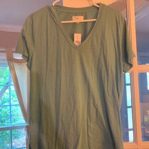 seafoam green Lou&Grey, tee, size L